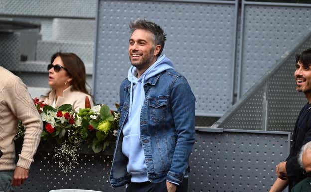 El humorista Dani Martínez no se perdió el debut de Nadal en Madrid. EP