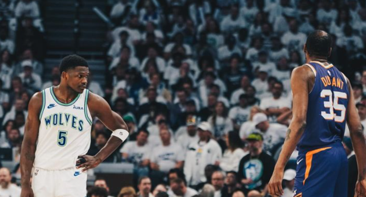 Anthony Edwards y Kevin Durant. /Instagram Minnesota Timberwolves