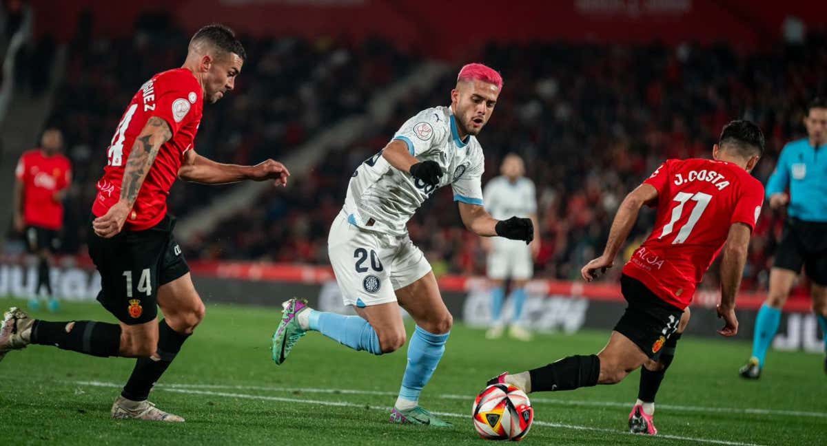 Yan Couto, en un partido de Copa ante el Mallorca. /YAN COUTO