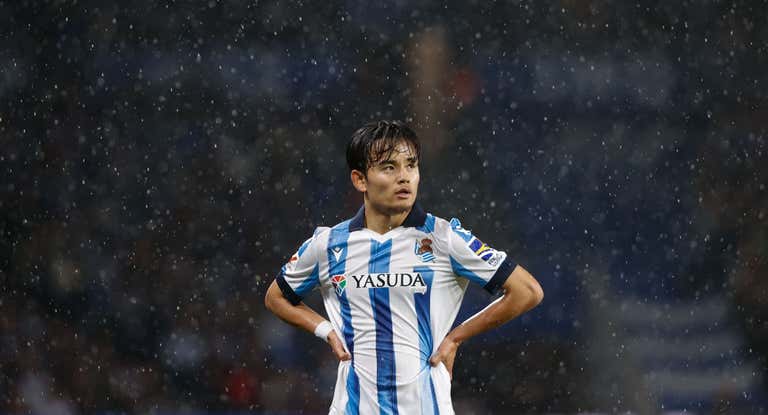 Kubo, en un instante del Real Sociedad-Real Madrid.