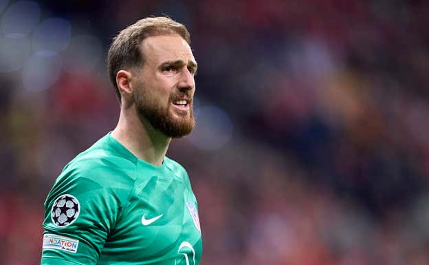Jan Oblak, durante un partido esta temporada.  GETTY