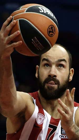 Spanoulis en su etapa como jugador del Olympiacos. Efe
