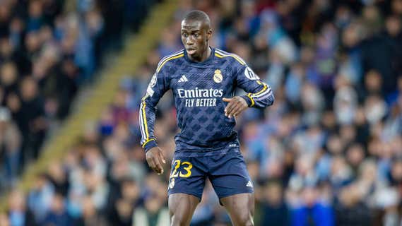 Mendy, durante el Manchester City-Real Madrid./EP