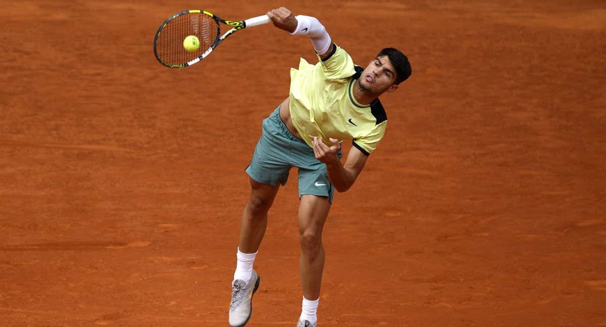 Alcaraz tuvo un buen debut en el Mutua Madrid Open 2024. /REUTERS