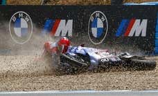 Humedades, caídas, toques, y sanciones: Jerez presencia un caótico sprint de MotoGP