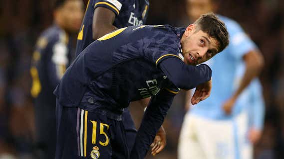 Fede Valverde, contra el Manchester City. /Reuters