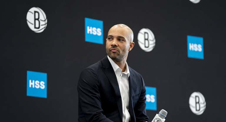 Jordi Fernández, en su presentación con los Nets.