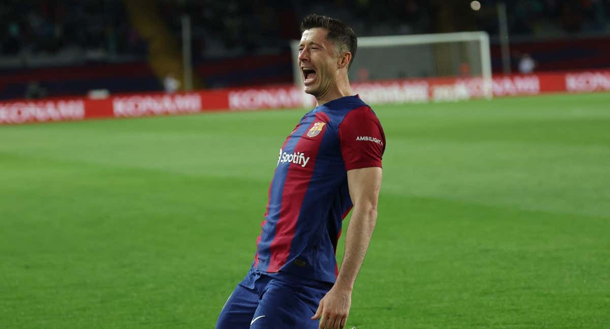 Lewandowski cerró uno de sus mejores actuaciones de la temporada./AGENCIAS