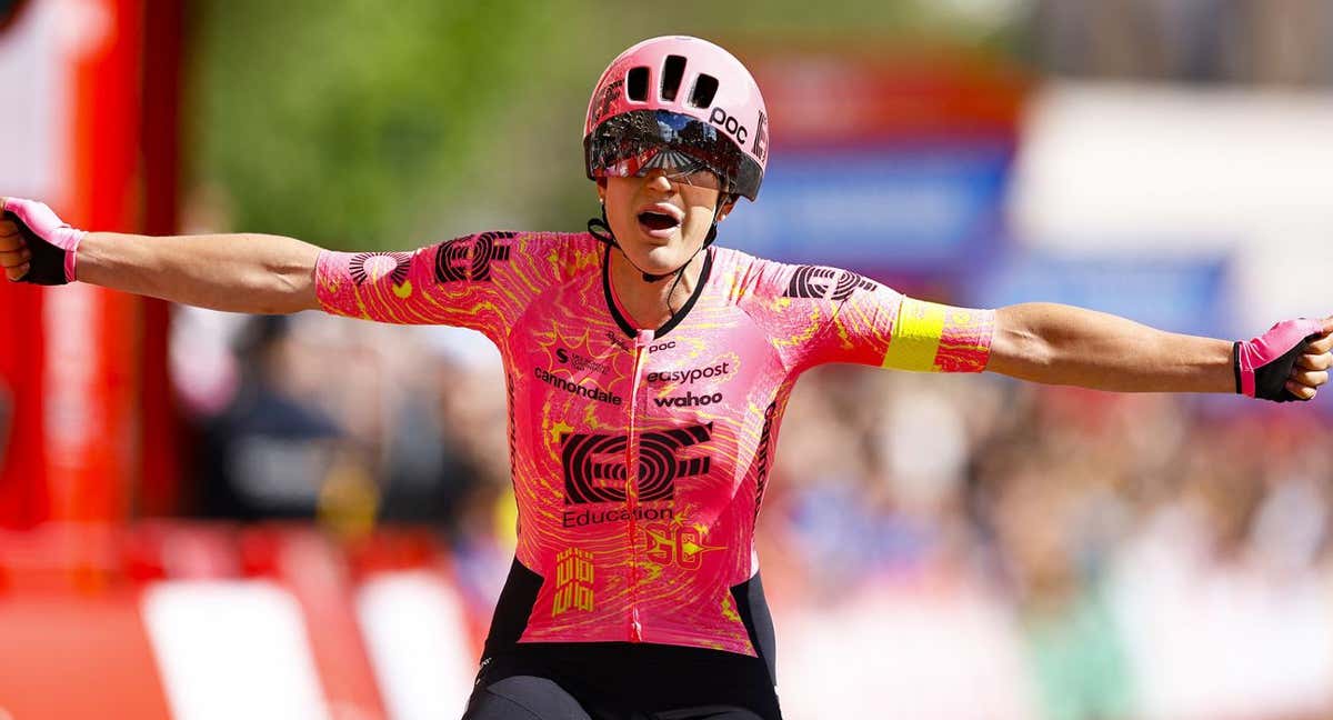 Kristen Faulkner, ganadora de la cuarta etapa de La Vuelta Femenina 24 by Carrefour.es