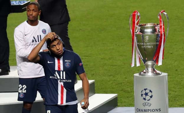 Mbappé perdió su única final de Champions.  EFE