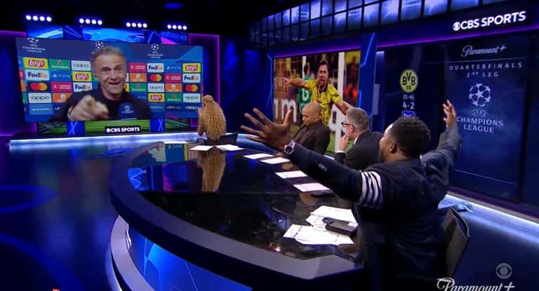 El plató del programa CBS Sports 'Golazo'.