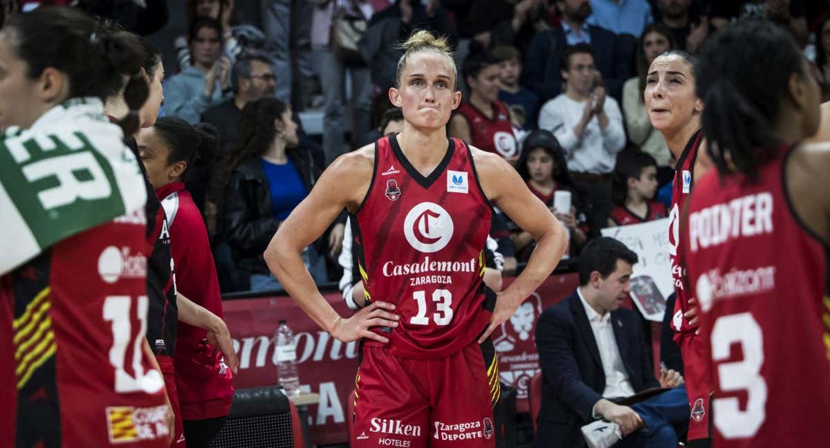 Leo Fiebich, tras la derrota frente a Valencia Basket. /FEB