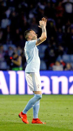 Iago Aspas sigue siendo el referente del Celta.  EFE