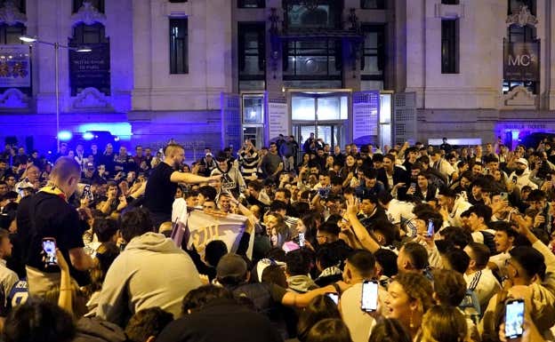 Así fue el ambiente este sábado en Cibeles.  REUTERS