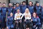 Manuela Vos y Sergio Garrote triunfan con sus handbikes en la Copa del Mundo de Ostende