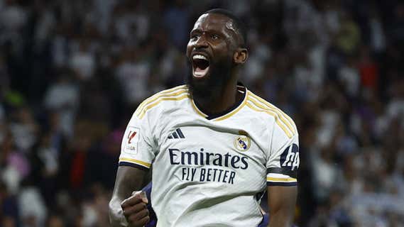 Rüdiger celebra la victoria del Real Madrid contra el Cádiz./Reuters