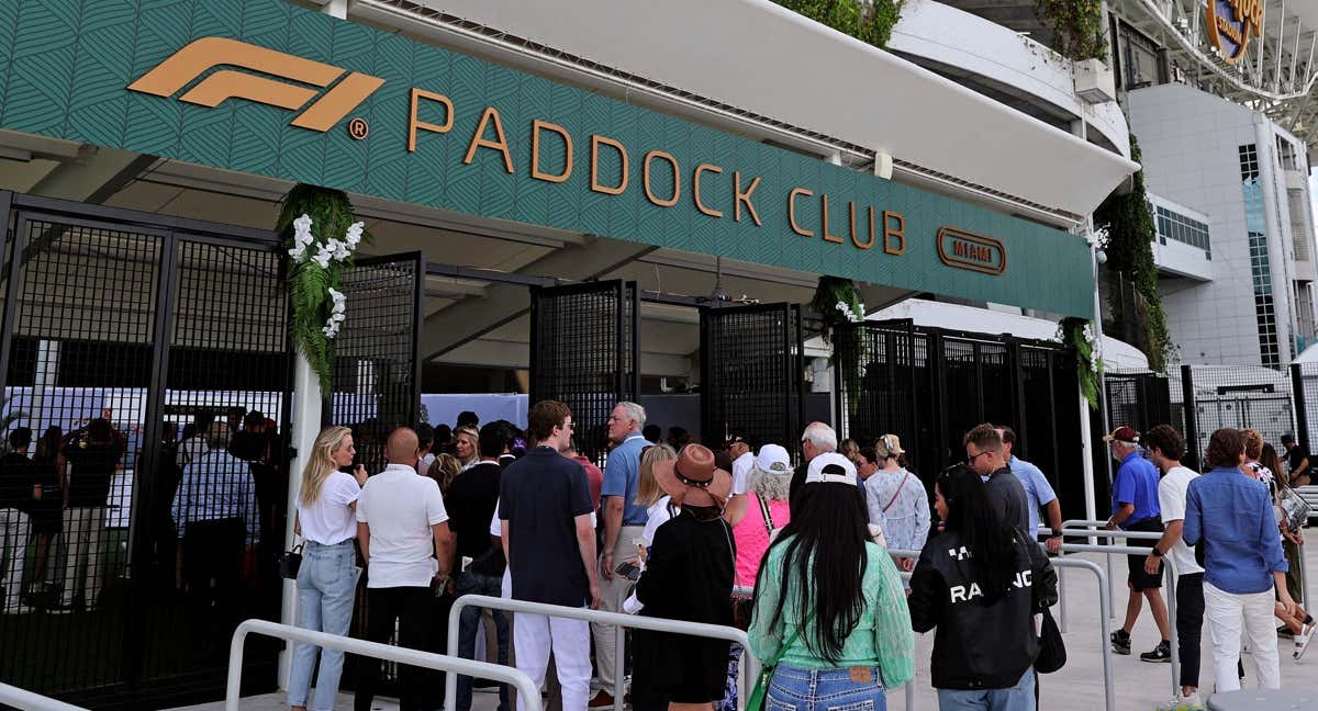 El paddock Club del circuito de Miami.