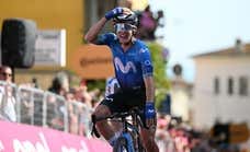 Quién es Pelayo Sánchez, el 'Power Ranger' que ha ganado una etapa en el Giro para Movistar