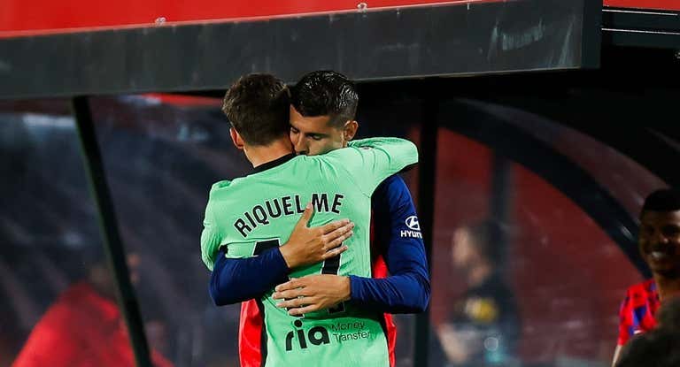 Rodrigo Riquelme le dedicó su gol a Álvaro Morata.