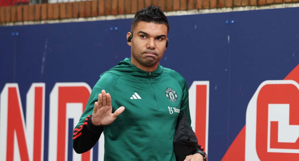 Casemiro, con el United. /REUTERS