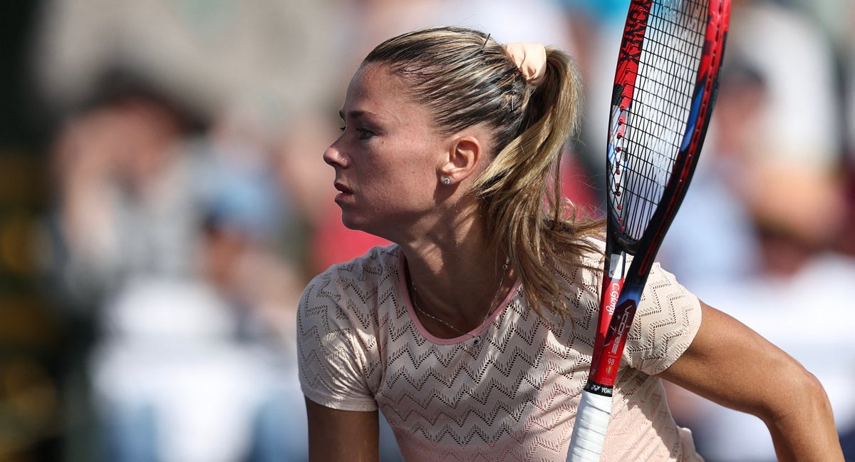 Camila Giorgi, en una de sus últimas apariciones en el circuito.