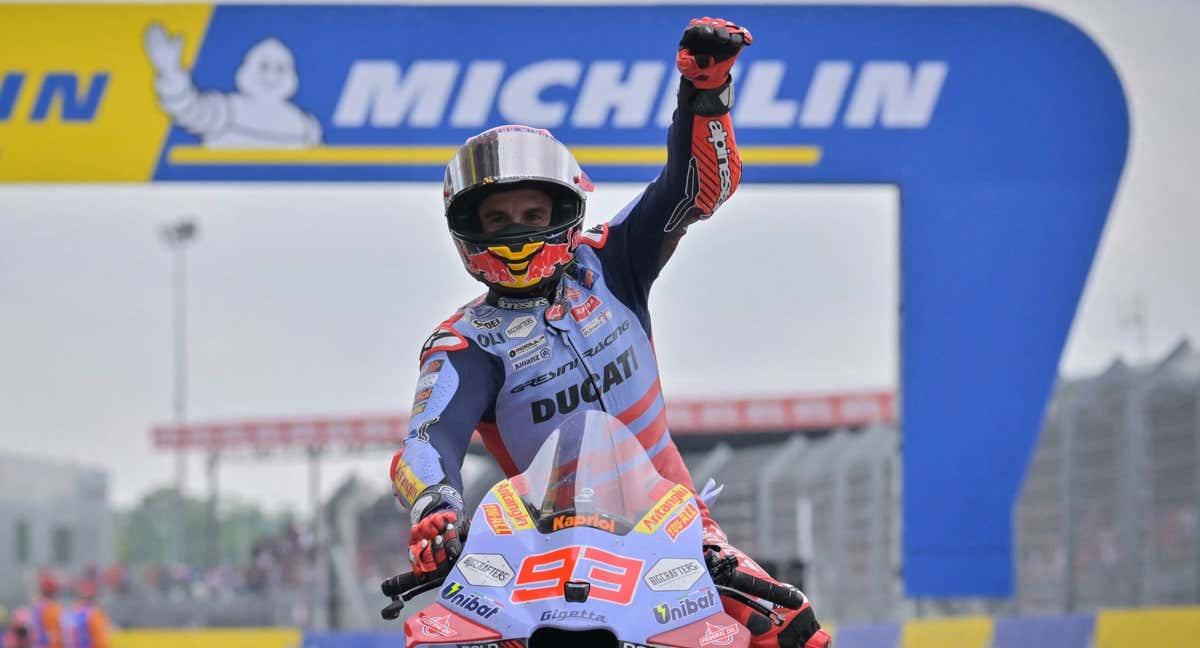 Marc Márquez, este domingo en el GP de Francia./AFP