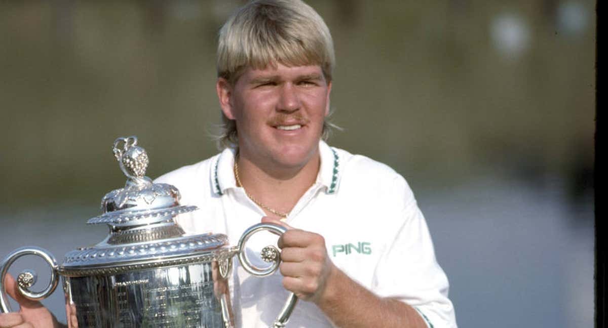 John Daly, en 1991 tras su  triunfo en el PGA Championship. /Getty