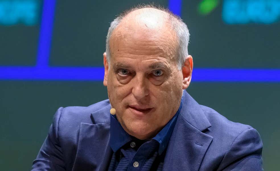 Javier Tebas da pistas sobre el contrato que tendría Mbappé en el Madrid: «Si le han firmado cinco temporadas...»