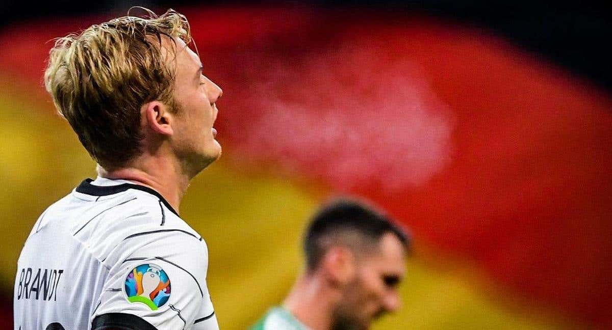 Julian Brandt, durante un partido de la selección alemana./INSTAGRAM