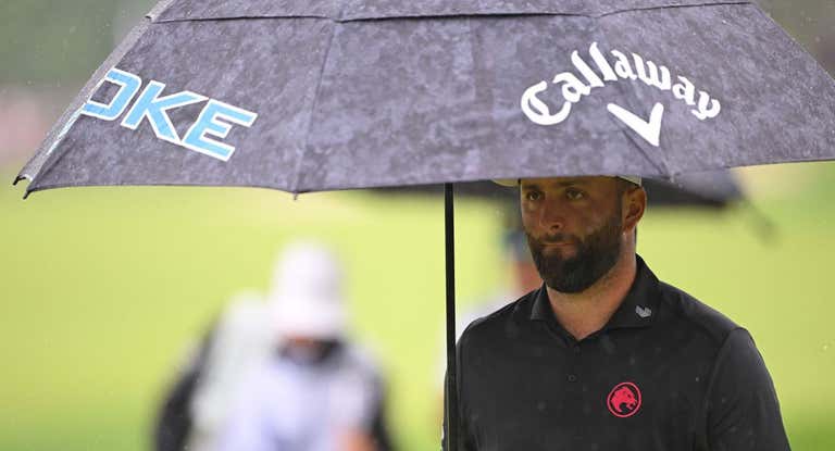Jon Rahm, en su jornada en el PGA.