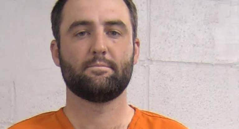 Foto policial de Scottie Scheffler tras ser detenido.