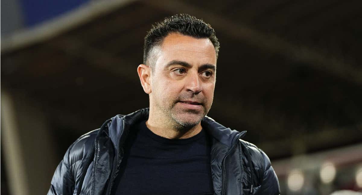 Xavi cumplió 100 partidos en Liga en Almería.