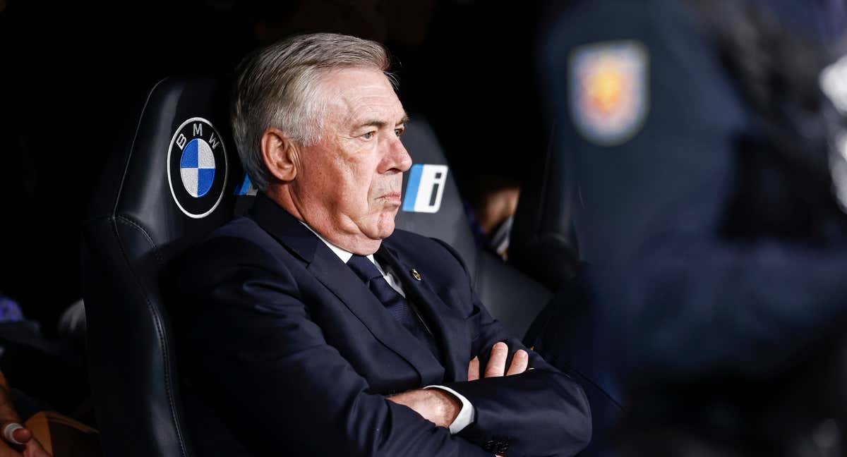 Ancelotti durante el partido contra el Granada. /EP