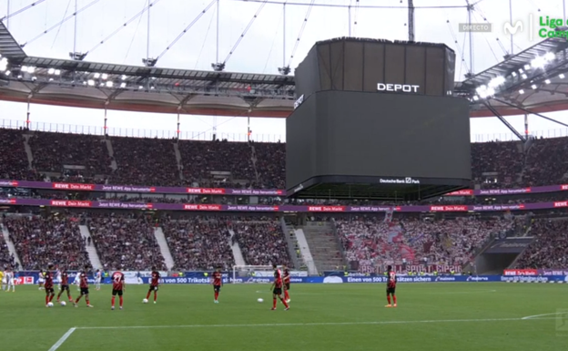 El lío con el marcador del Eintracht-Leizpig.