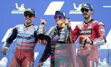 Márquez, Bagnaia y Martín tienen claro quiénes van a luchar por ganar MotoGP: «Al resto les falta algo»