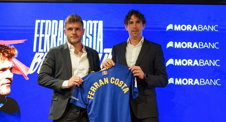 Ferran Costa, en el día de su presentación.