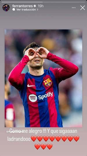 La historia que subió Ferran. @FERRANTORRES