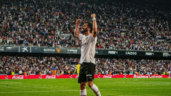 José Gayà en Mestalla. /Valencia C.F