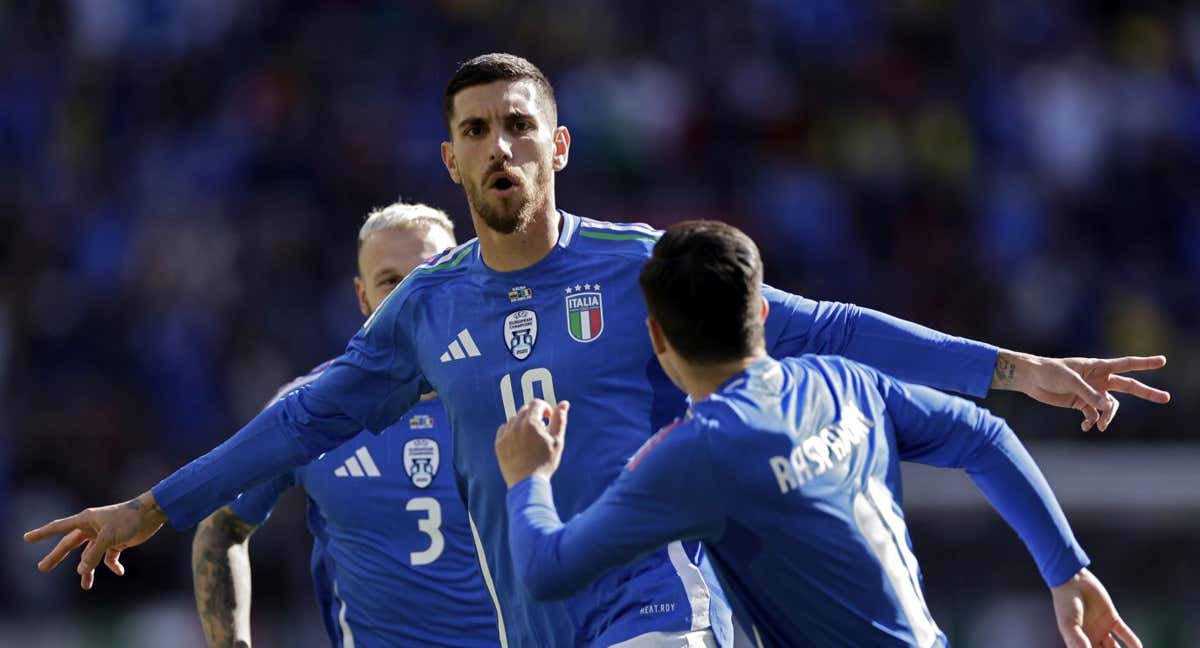 Italia celebra el último partido jugado./Getty