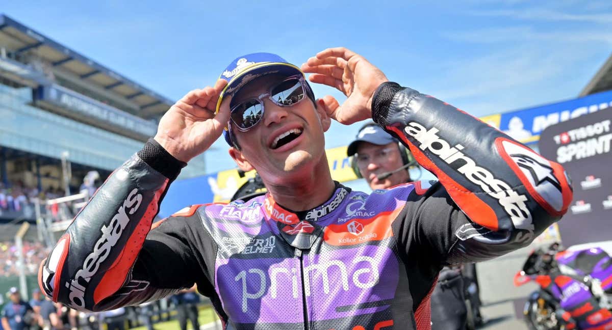 Jorge Martín, feliz en Le Mans. /AFP