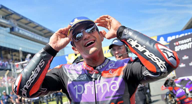Jorge Martín, feliz en Le Mans.