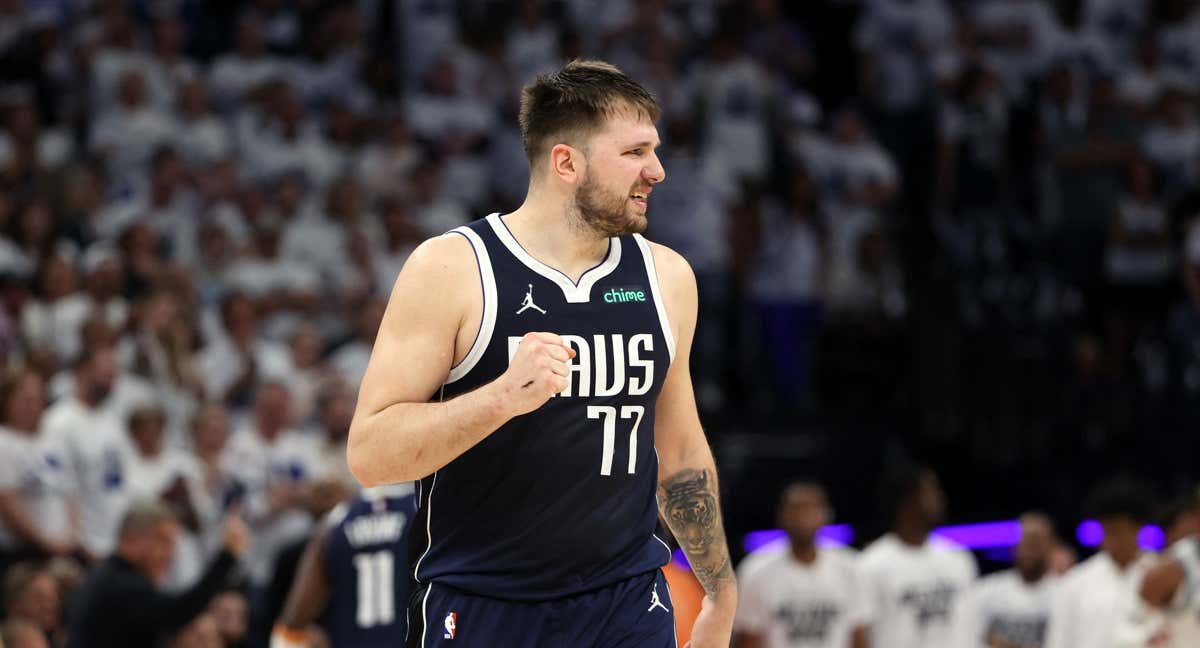 Luka Doncic en la victoria ante Minnesota Timberwolves.