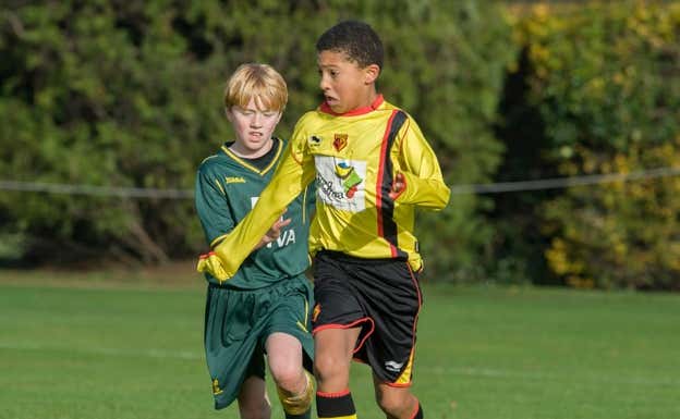 Jadon Sancho estuvo en el Watford hasta los 14 años. The Sun