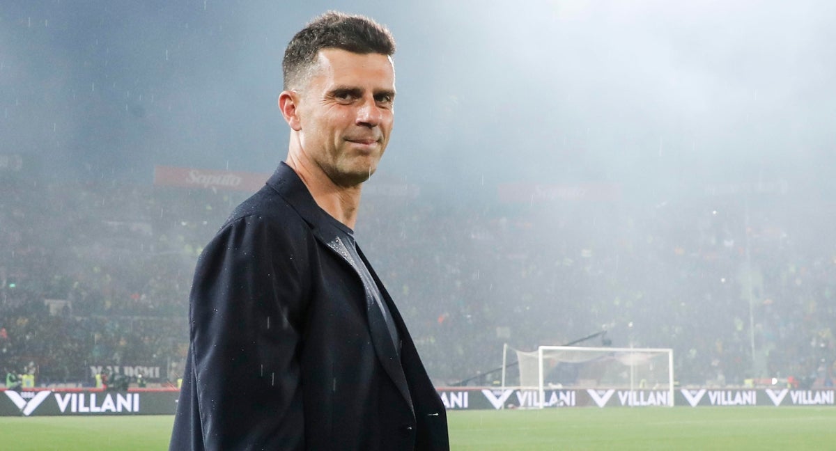 Thiago Motta tras el pitido final de un partido.