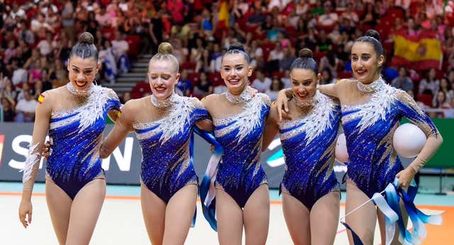 España, campeona de Europa en el ejercicio mixto de gimnasia rítmica