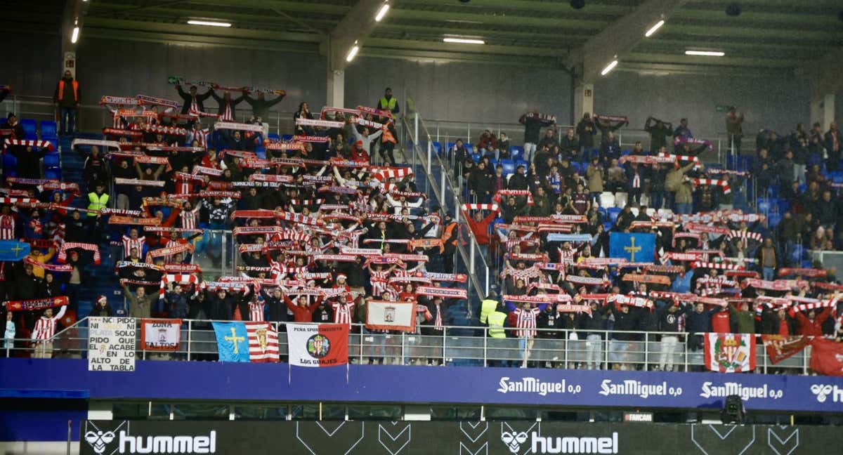 Aficionados del Sporting.