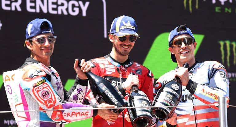 'Los tres tenores' en el GP de Cataluña.