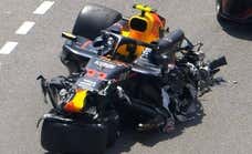 El accidente de Checo Pérez le costará entre dos y tres millones a Red Bull