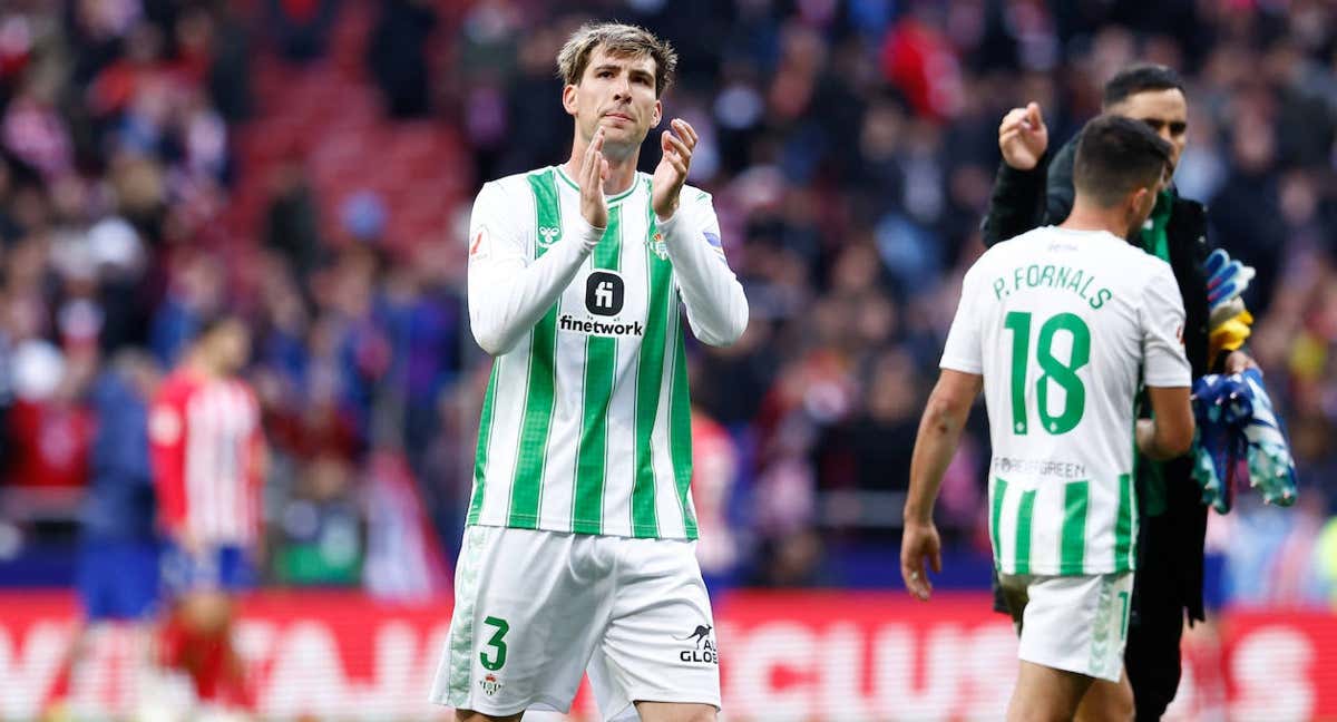 Juan Miranda, en un partido del Betis.