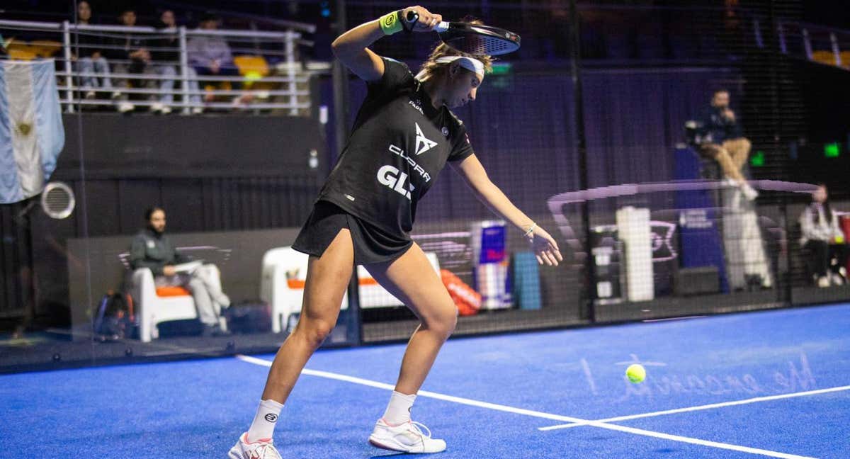 Bea González durante el partido.